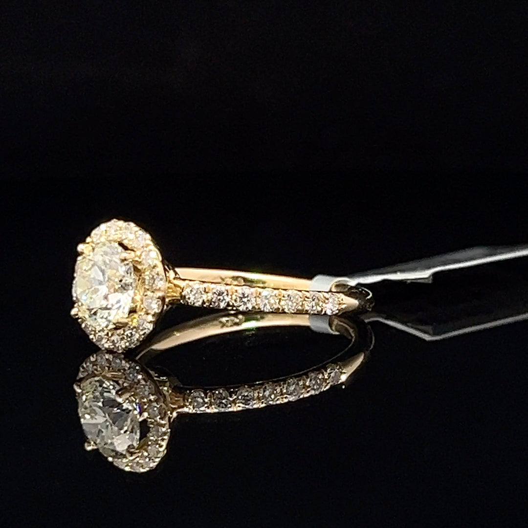 14k yellow gold Diamond Engagement Ring