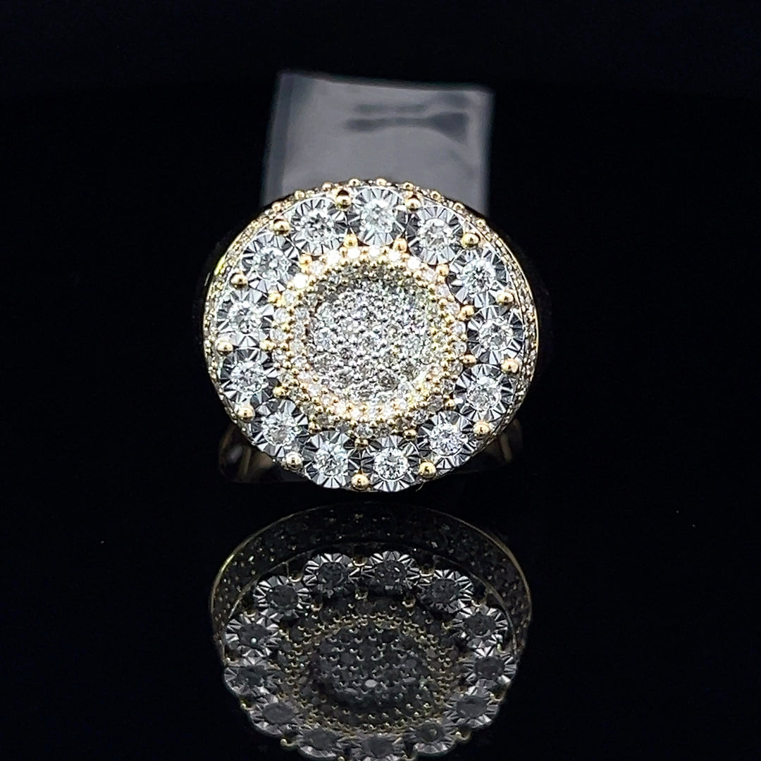 Exclusive Gold Diamond iced out Ring