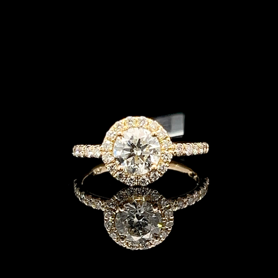14k yellow gold Diamond Engagement Ring