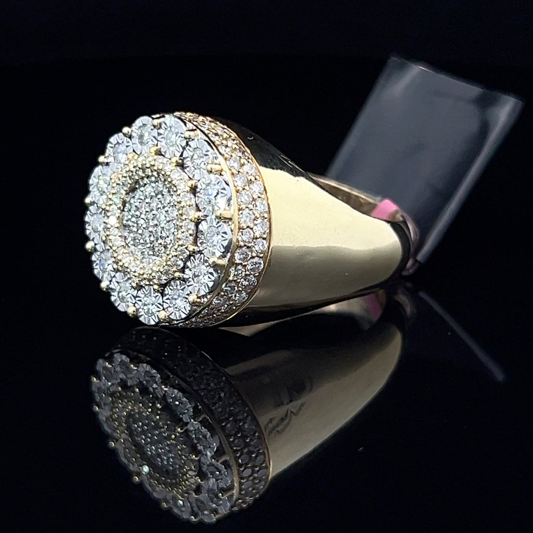 Exclusive Gold Diamond iced out Ring