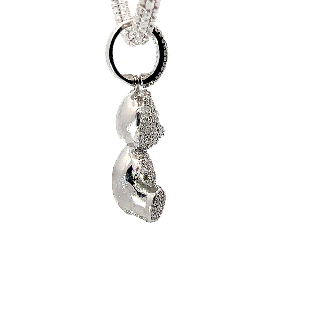 Solid Teddy Bear Pendant
