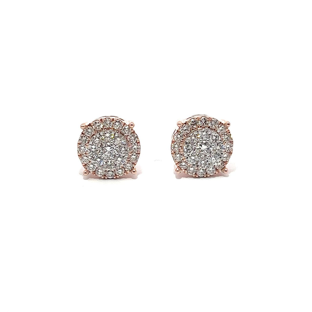 14k VVS Natural Diamond Earrings