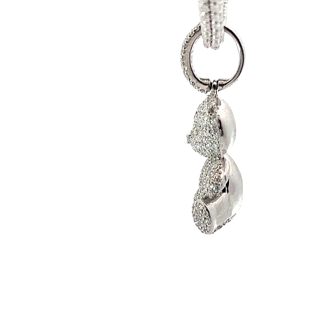 Solid Teddy Bear Pendant