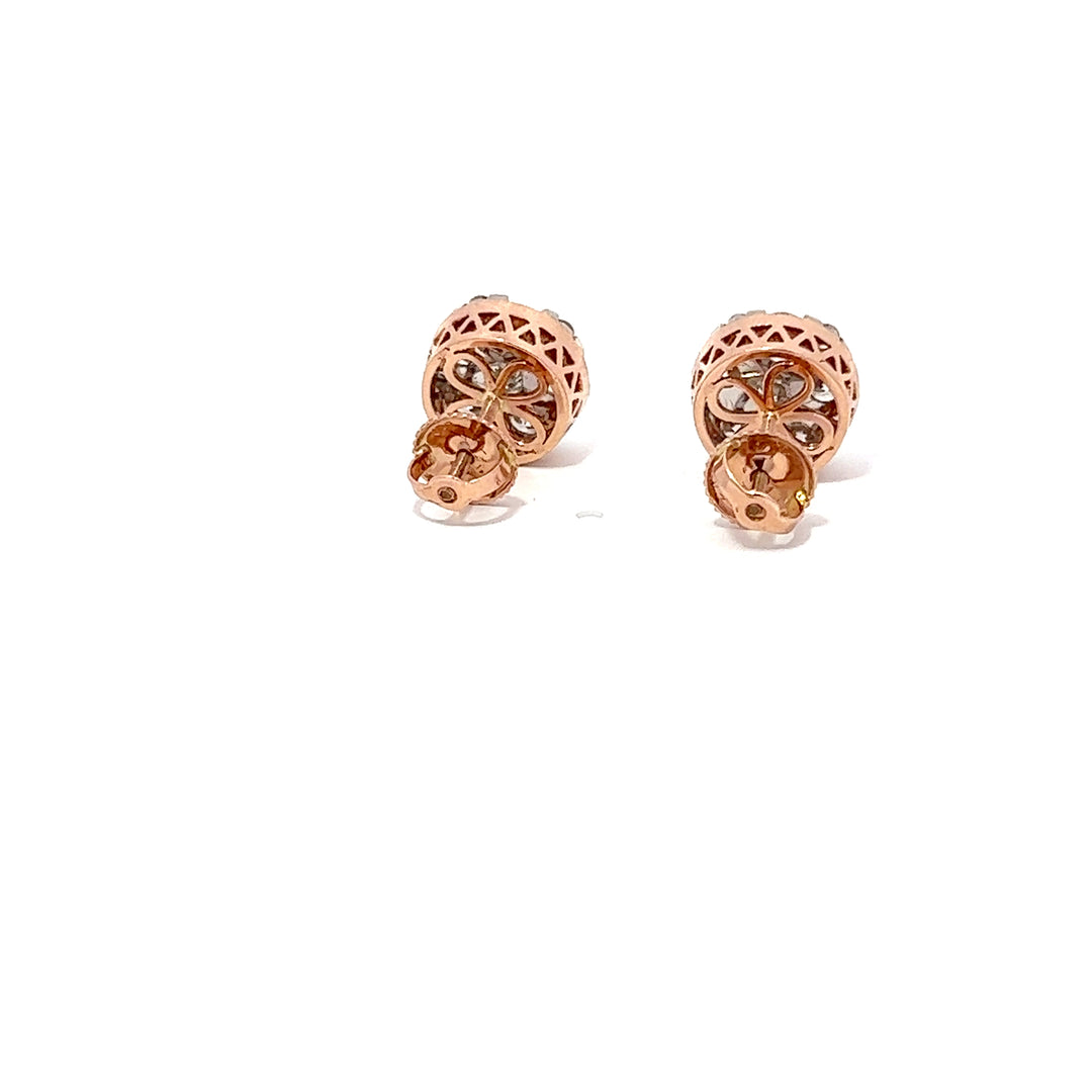 14k VVS Diamond Earrings