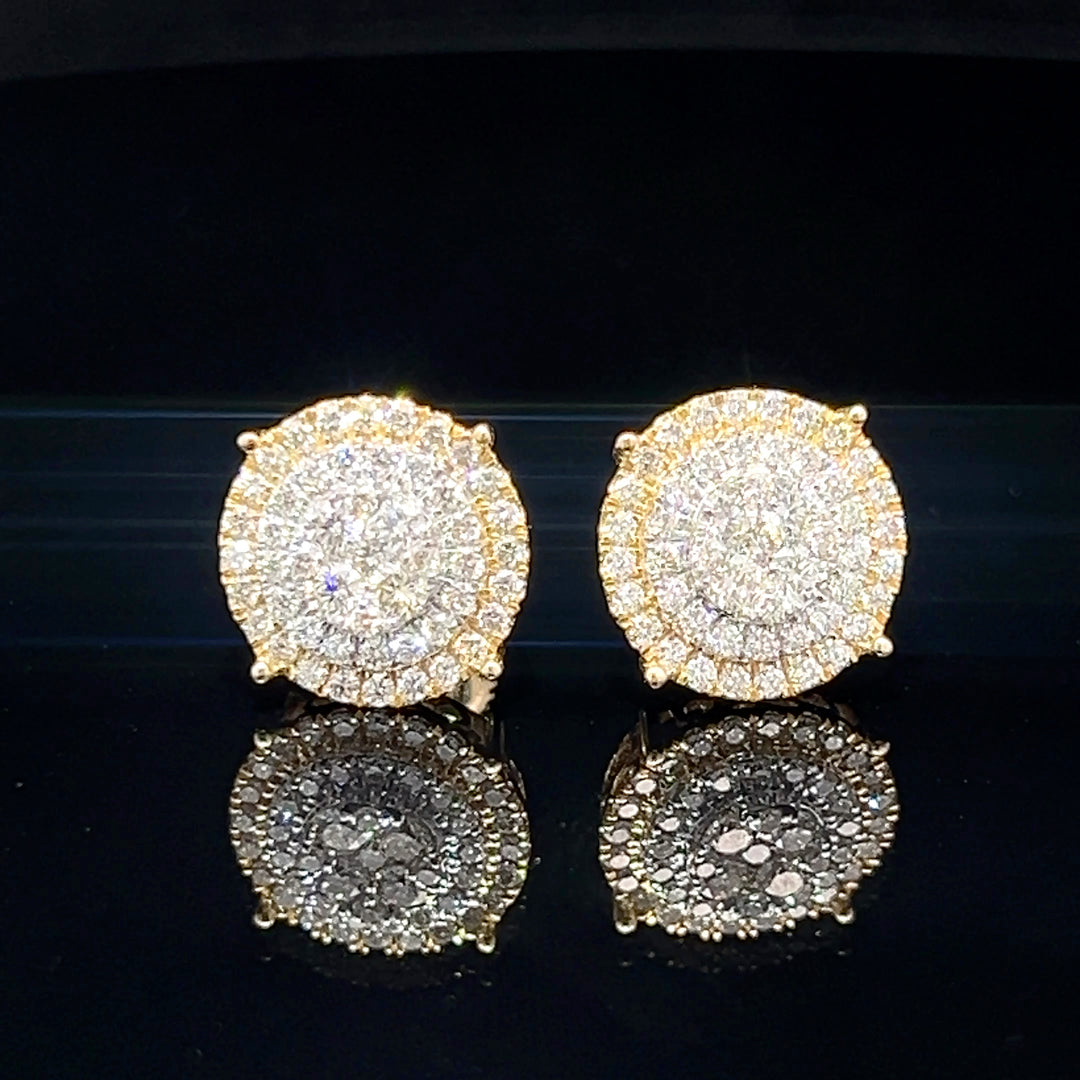 14k VVS Diamond Earrings
