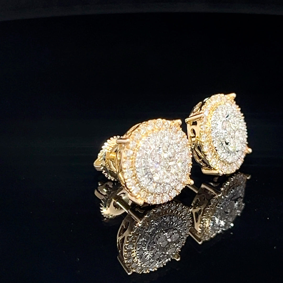 14k VVS Diamond Earrings