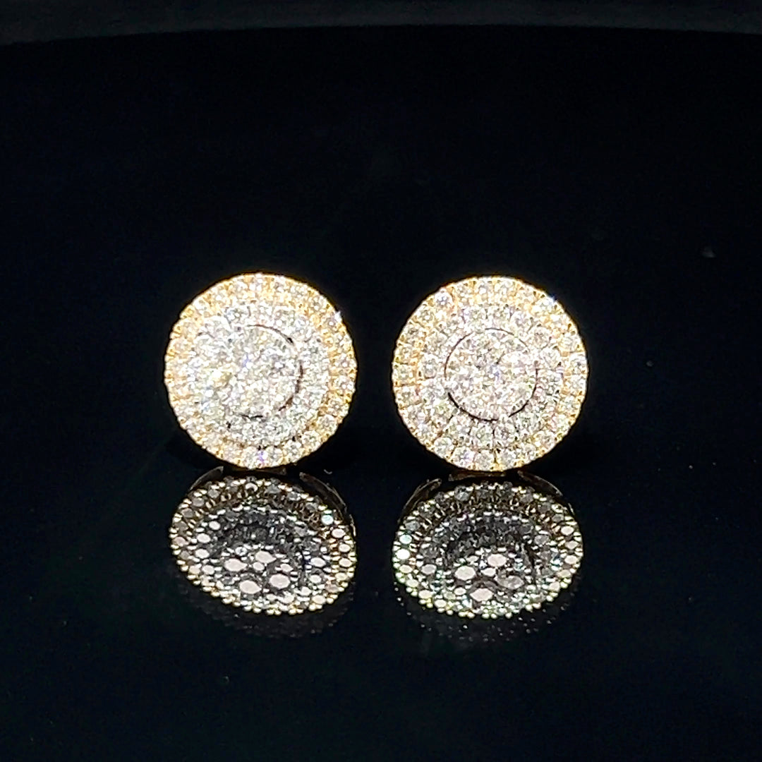 14k VVS Diamond Earrings