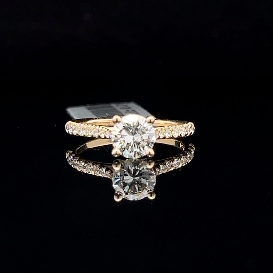 14k yellow gold Diamond Engagement Ring