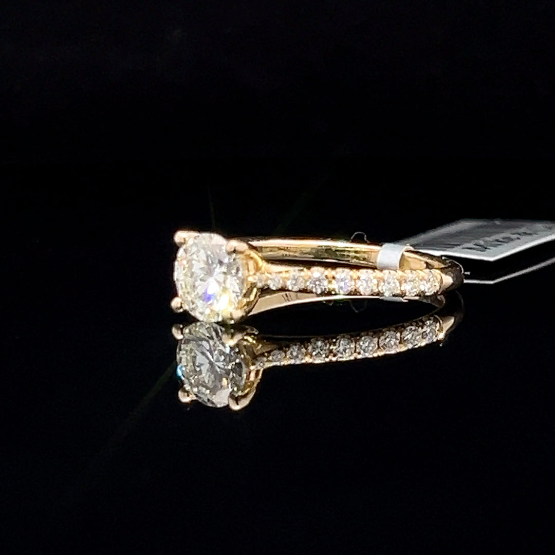 14k yellow gold Diamond Engagement Ring