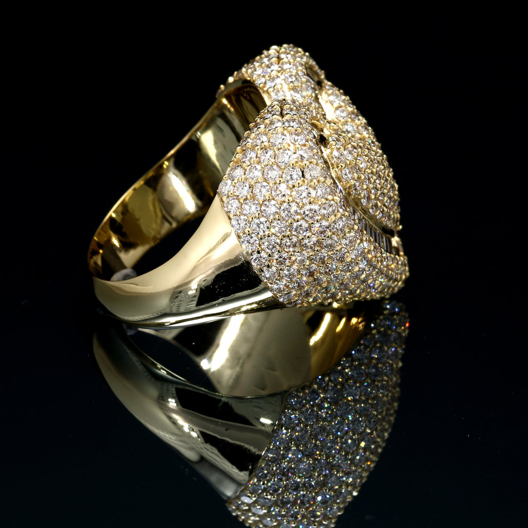 SOLID GOLD DIAMOND HEART VS RING