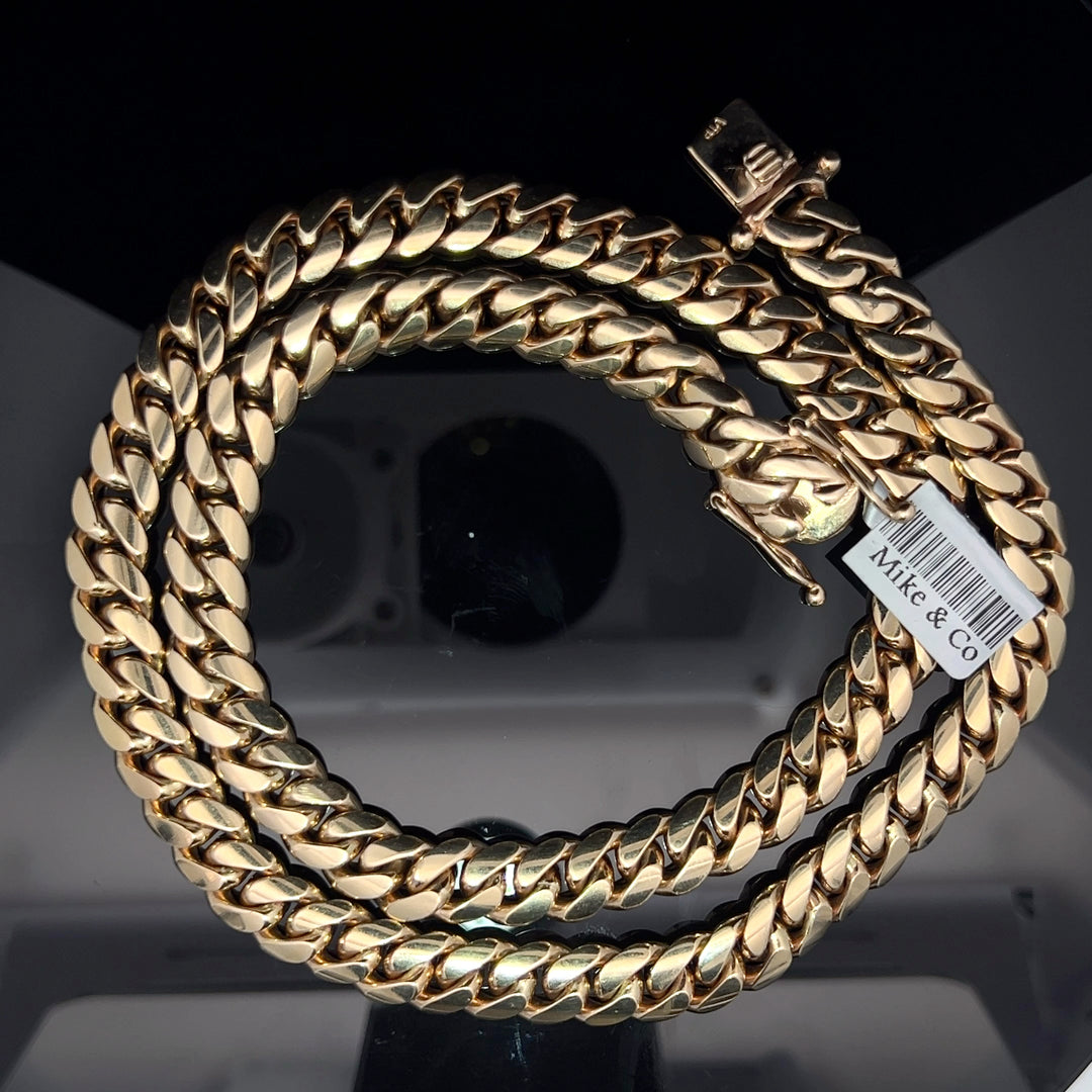 14k solid gold VIP Miami Cuban Chain