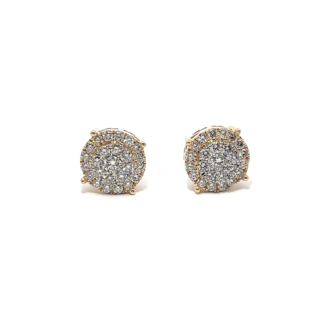 14k VVS Natural Diamond Earrings