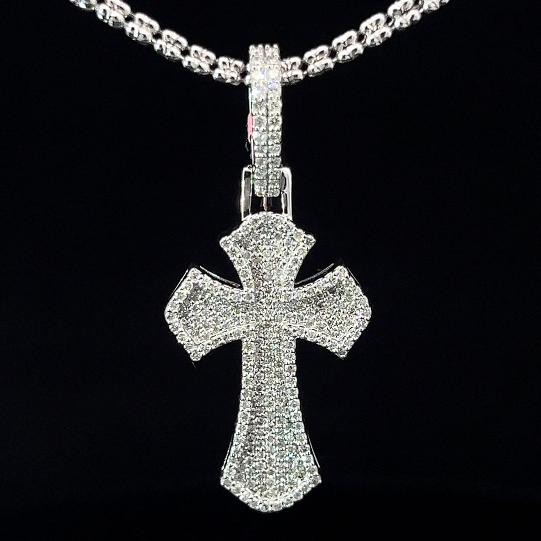 White Gold Diamond Cross pendant