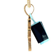 Flooded Diamond Cross pendant