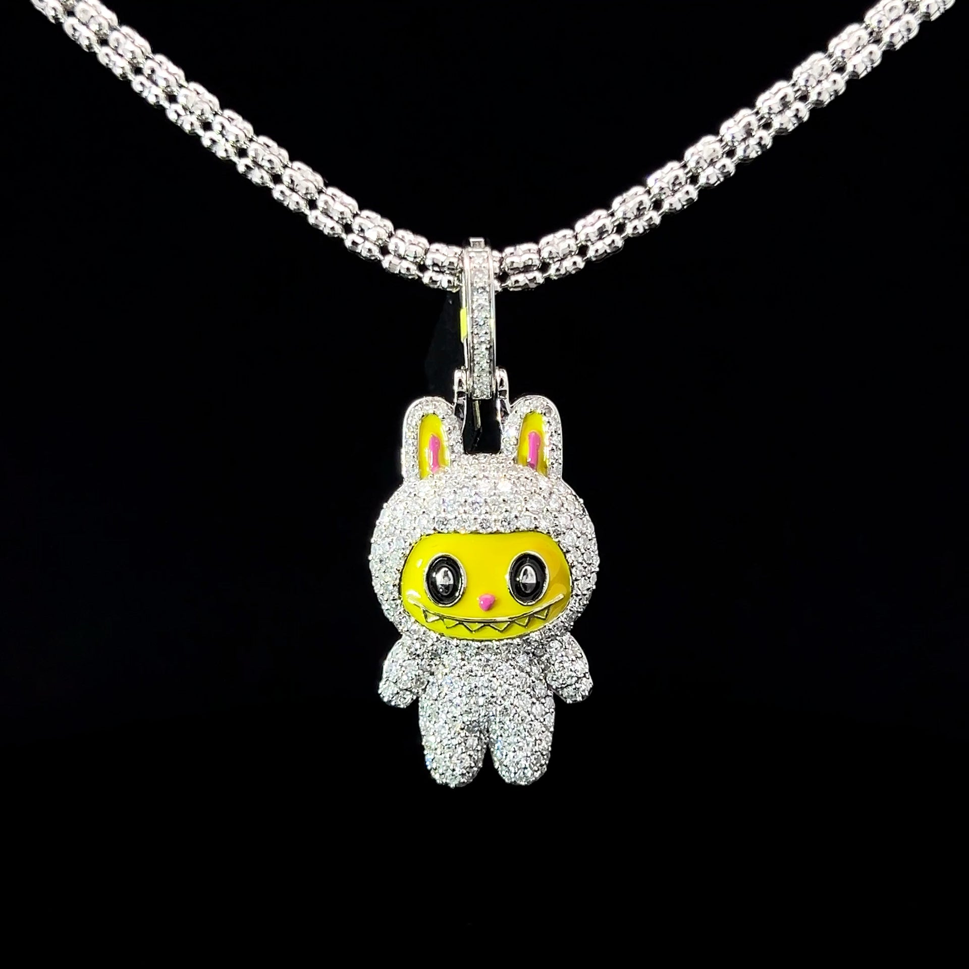 SOLID GOLD CUSTOM LABU VVS LAB DIAMOND PENDANT