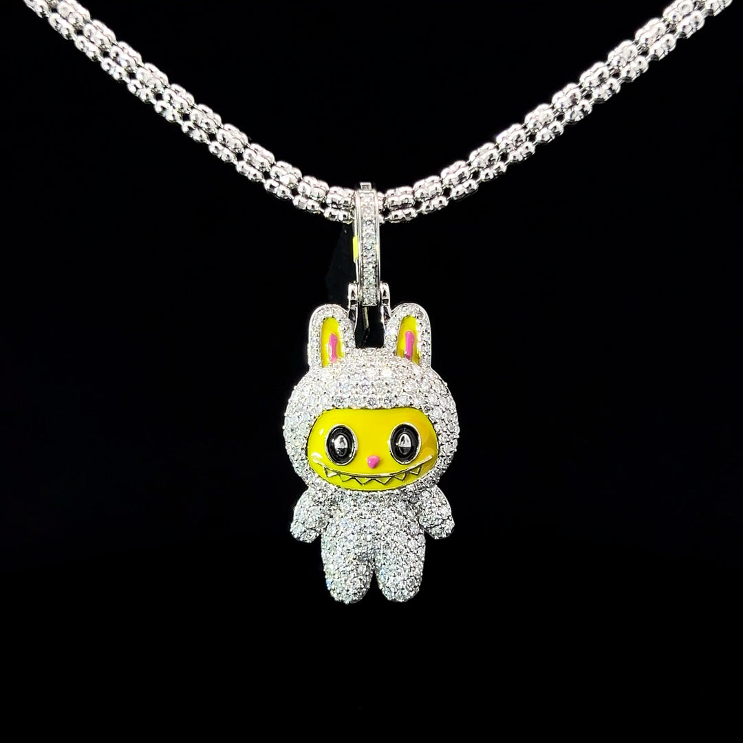 SOLID GOLD CUSTOM LABU VVS LAB DIAMOND PENDANT