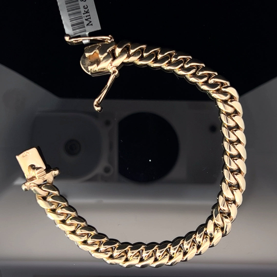 14k solid gold VIP Miami Cuban bracelet