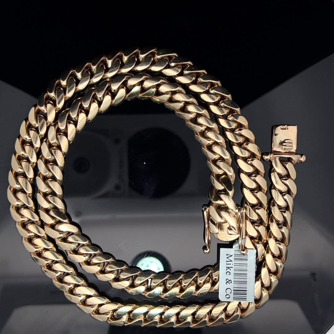 14k solid gold VIP Miami Cuban Chain