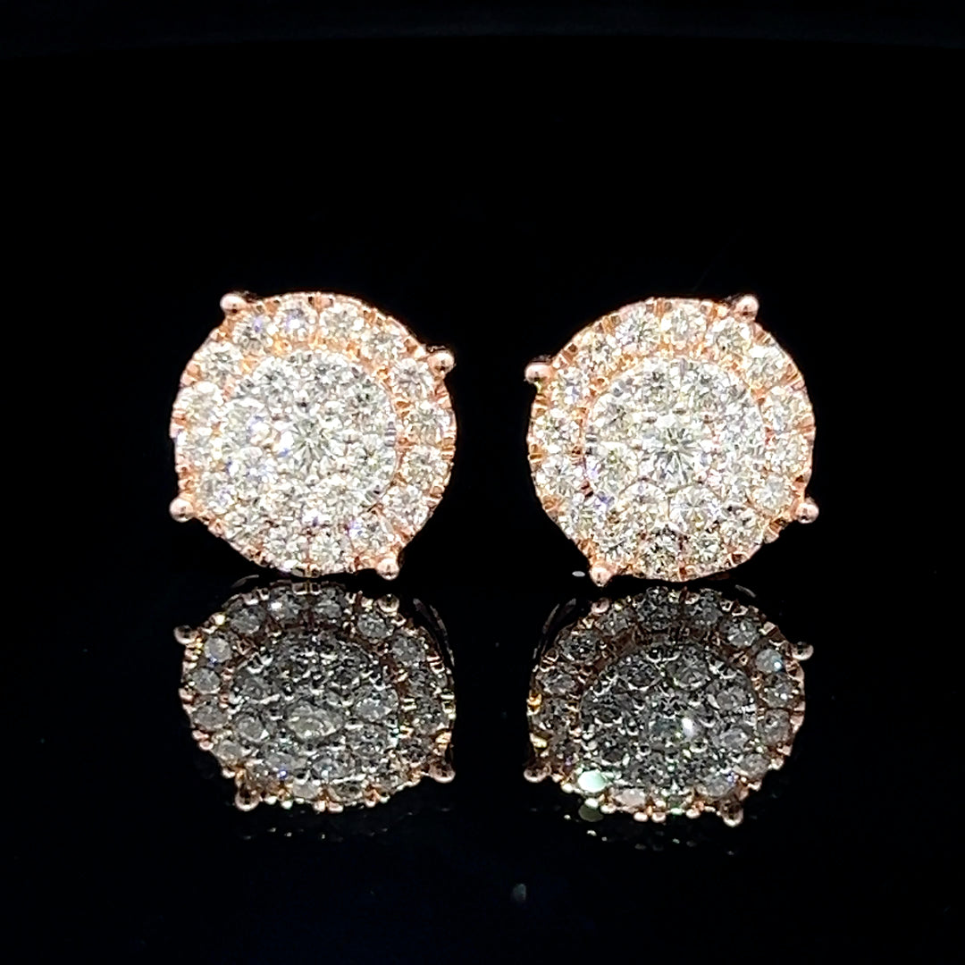 14k VVS Diamond Earrings