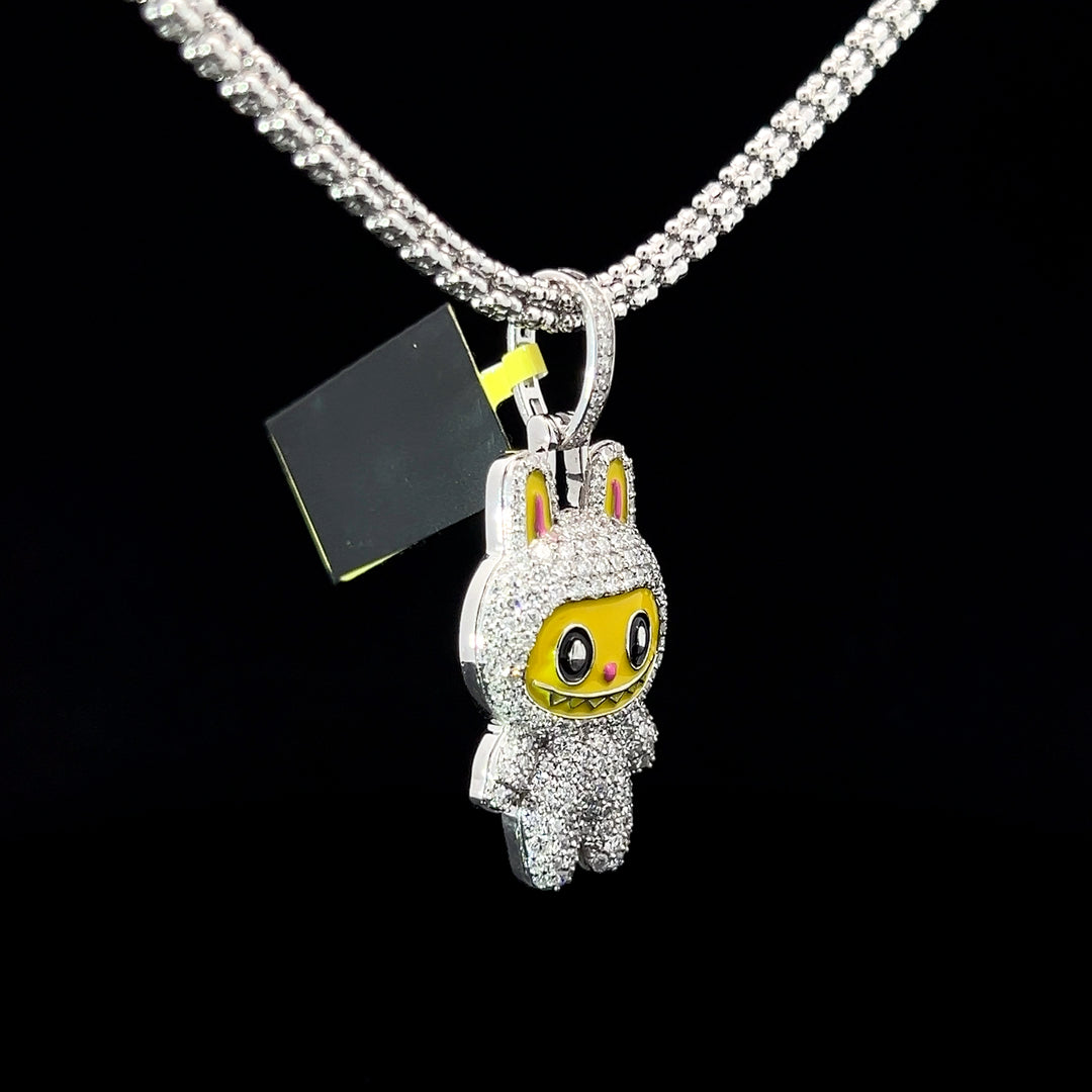 SOLID GOLD CUSTOM LABU VVS LAB DIAMOND PENDANT