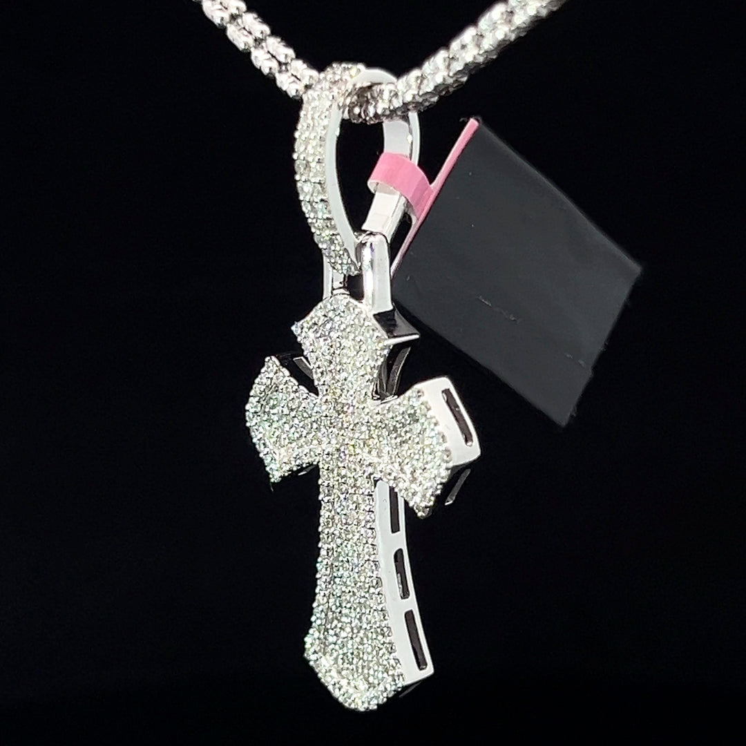 White Gold Diamond Cross pendant