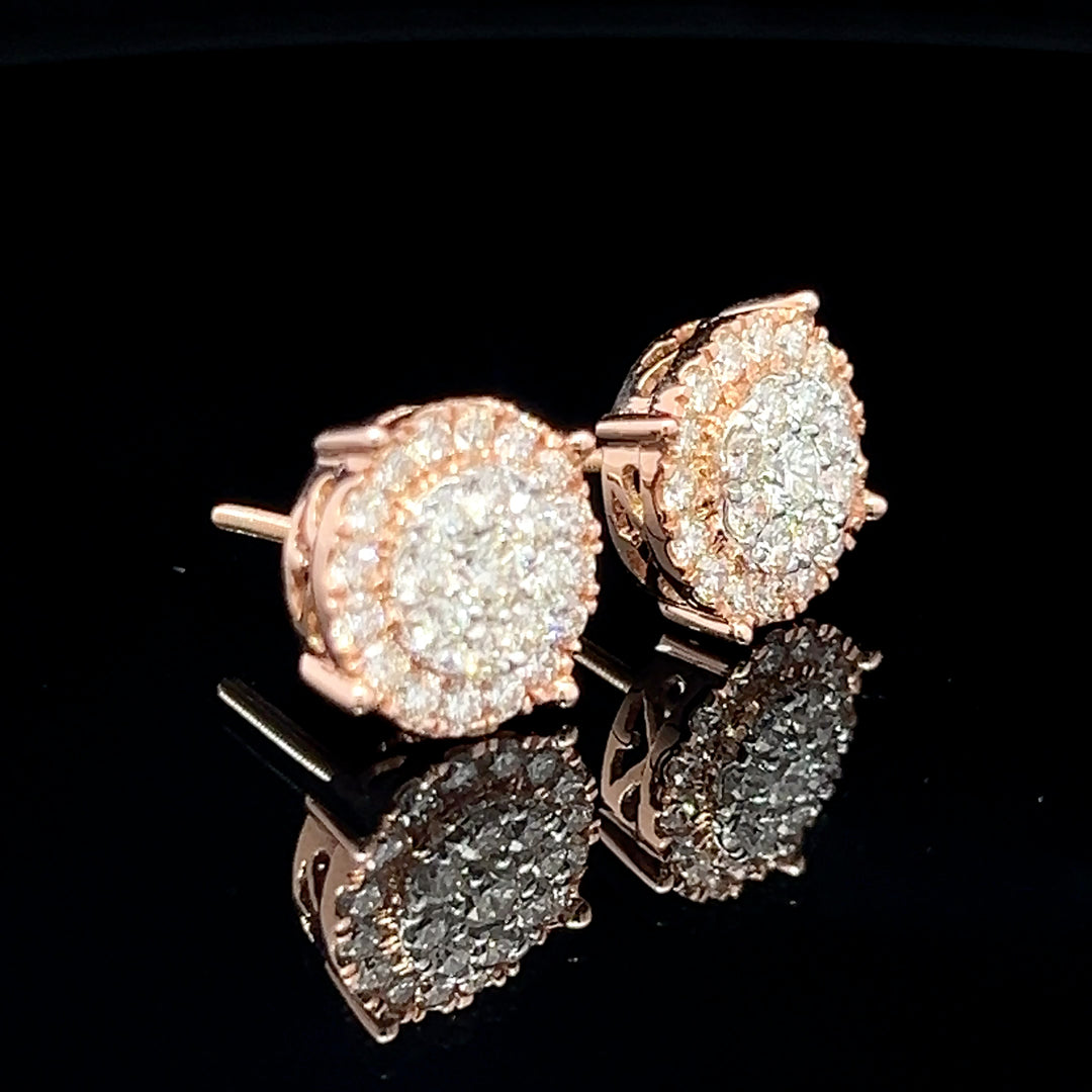 14k VVS Diamond Earrings