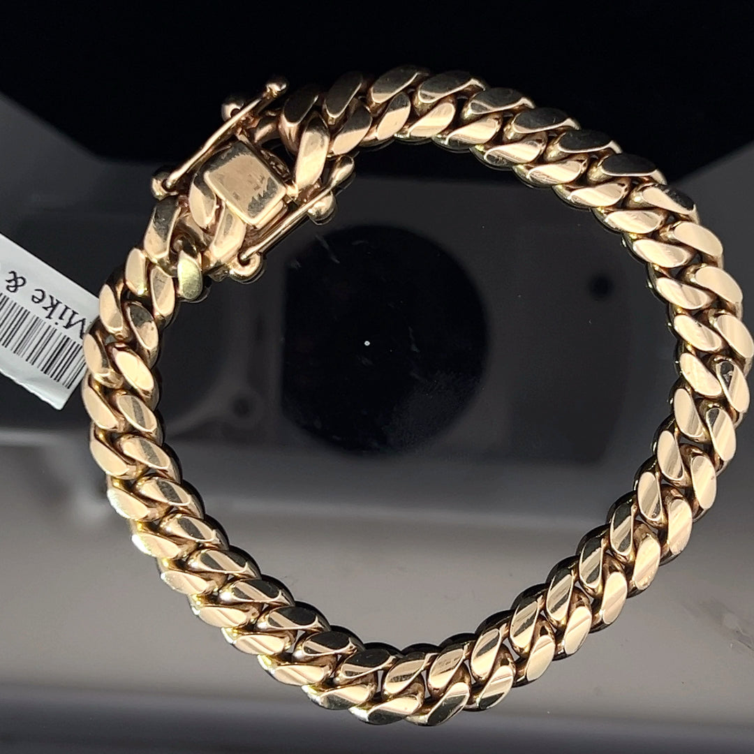 14k solid gold Miami Cuban bracelet