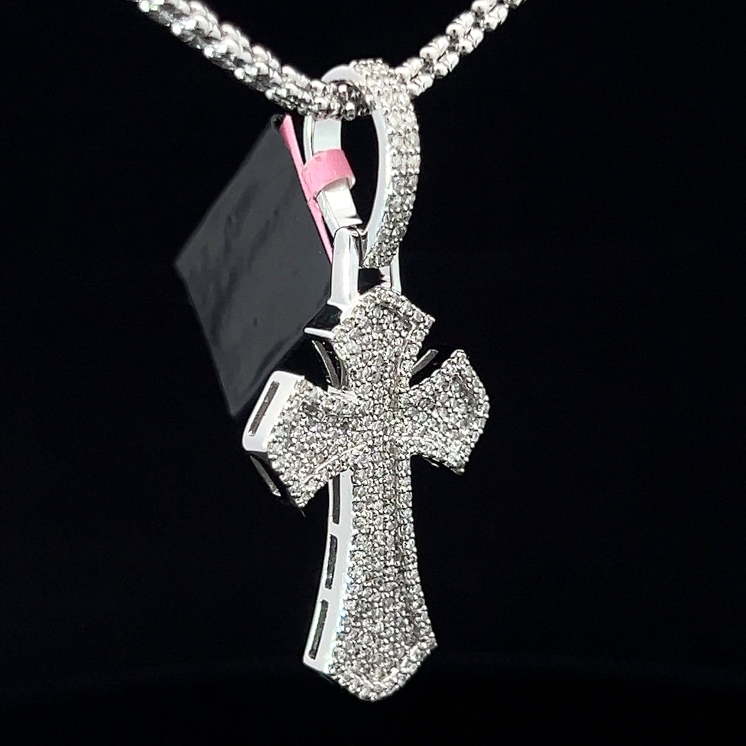 White Gold Diamond Cross pendant