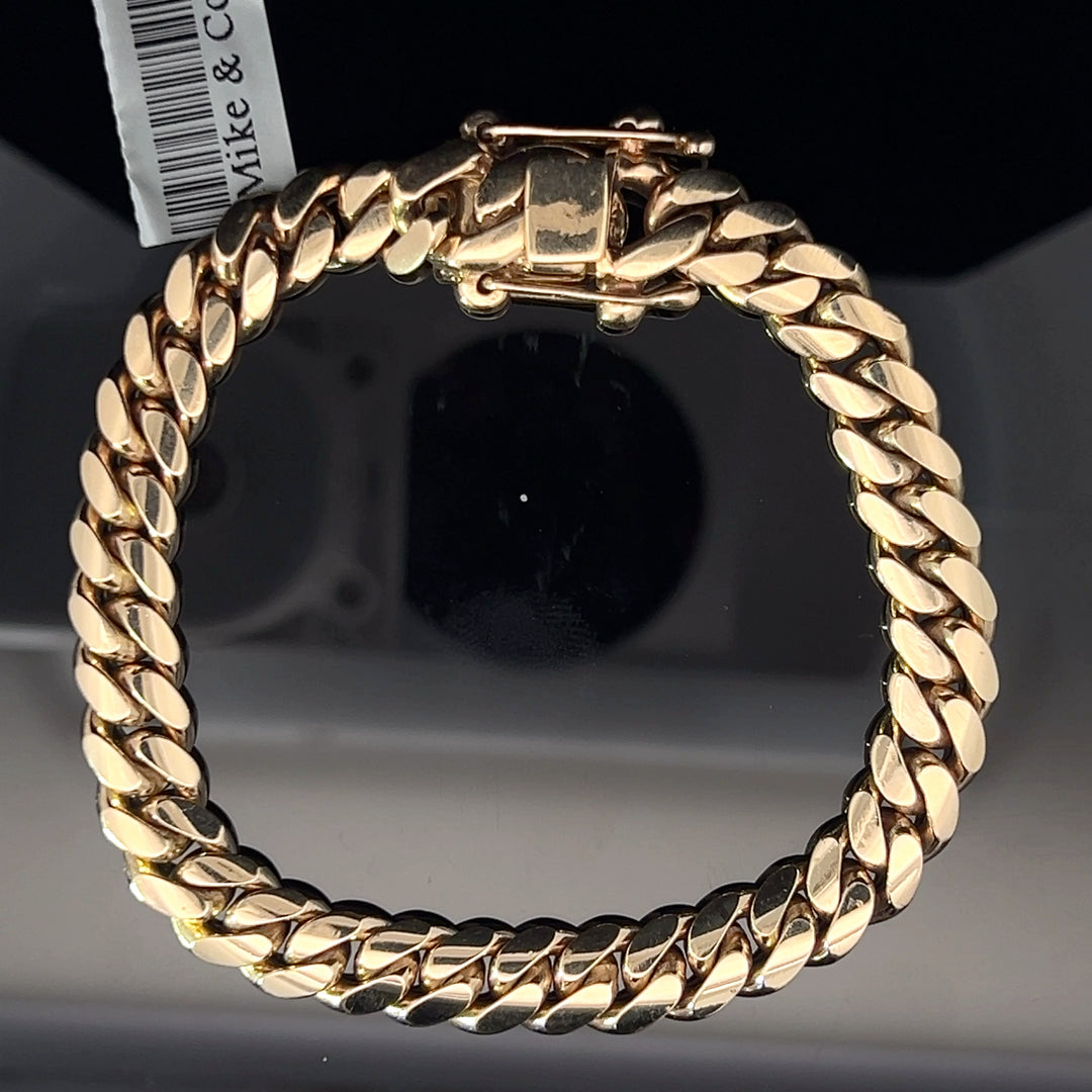 14k solid gold Miami Cuban bracelet