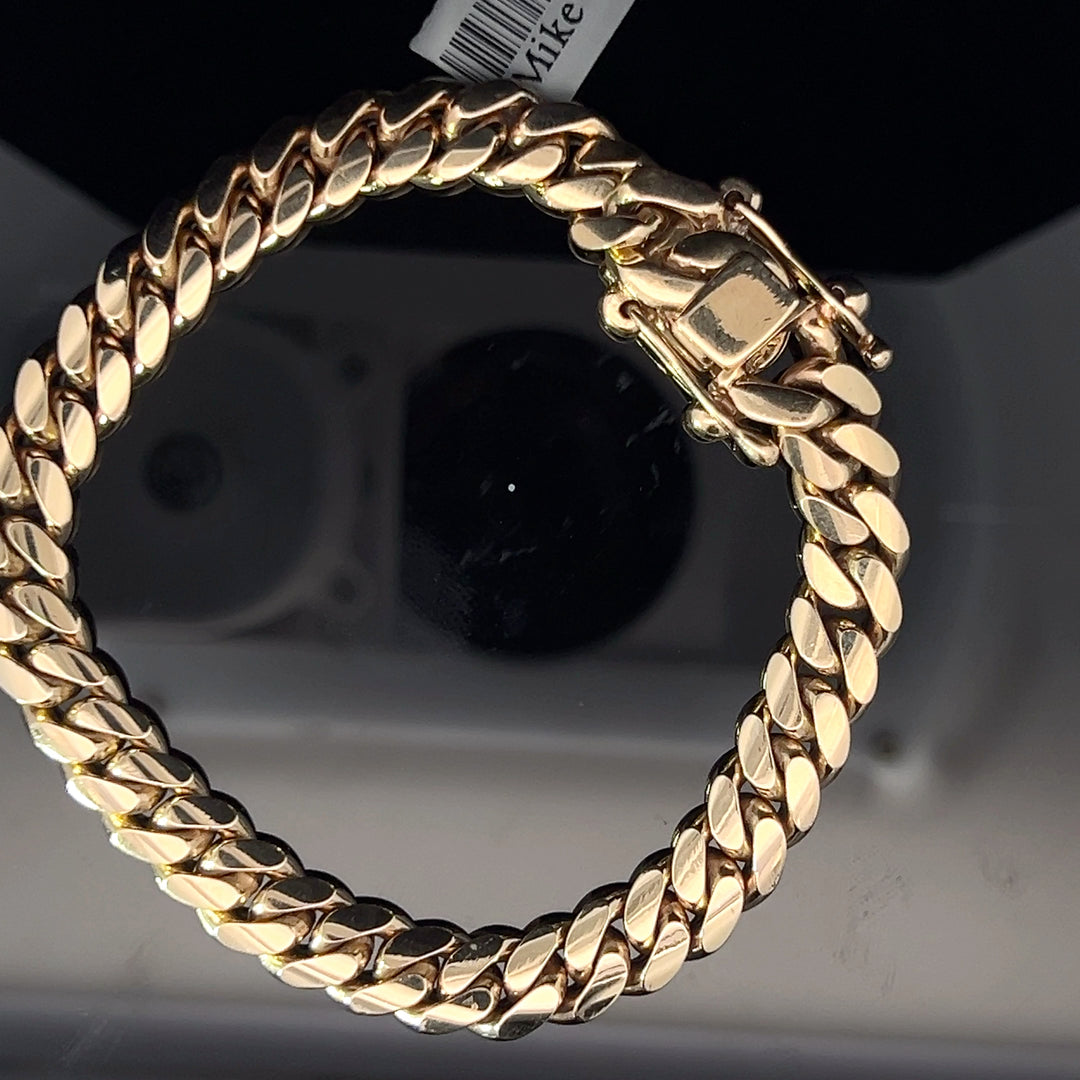 14k solid gold Miami Cuban bracelet