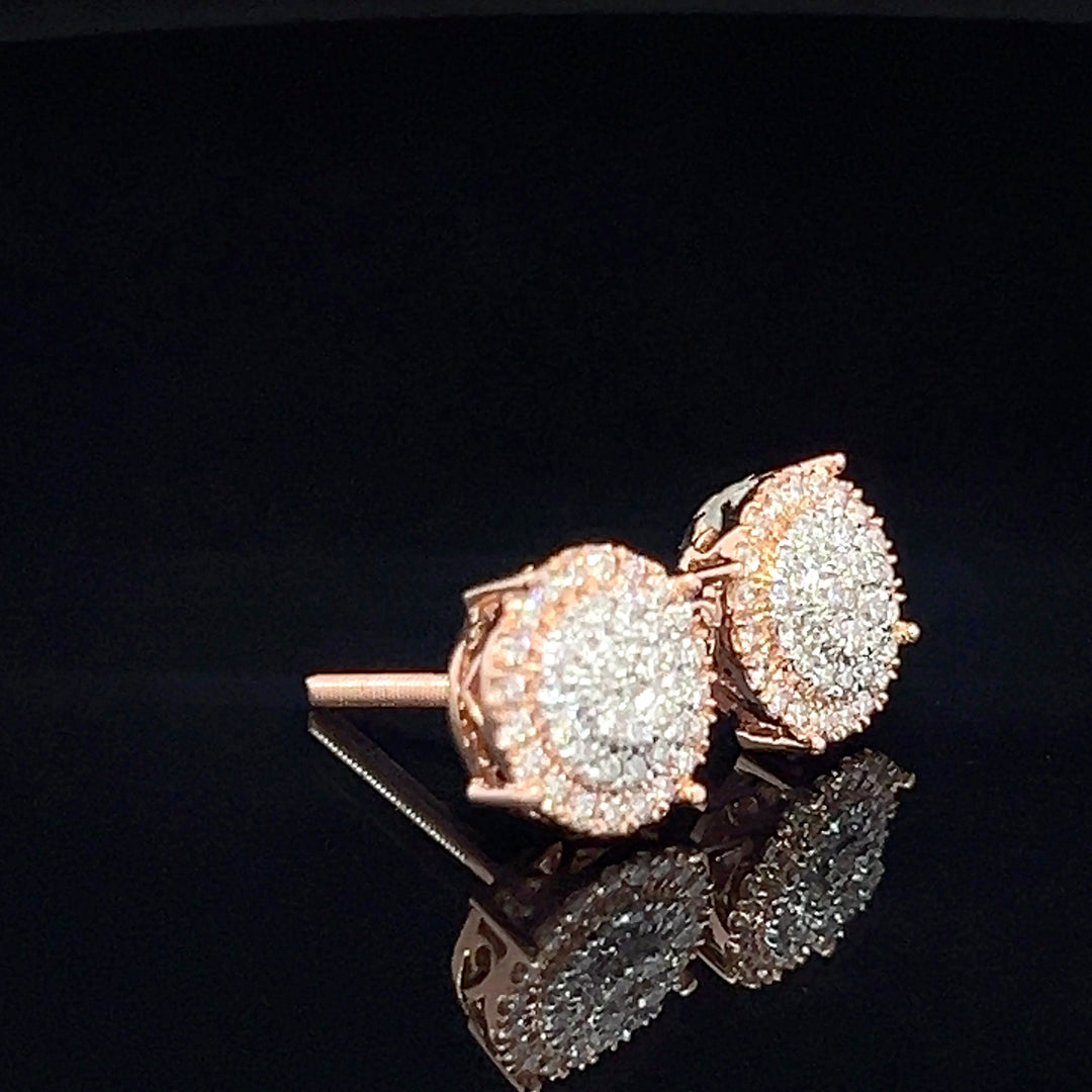 14k VVS Diamond earrings