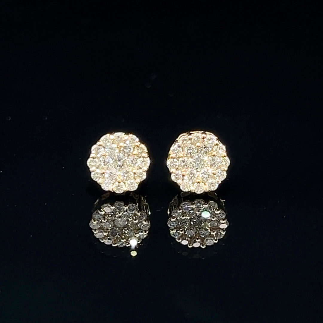 14k VVS Natural Diamond Earrings