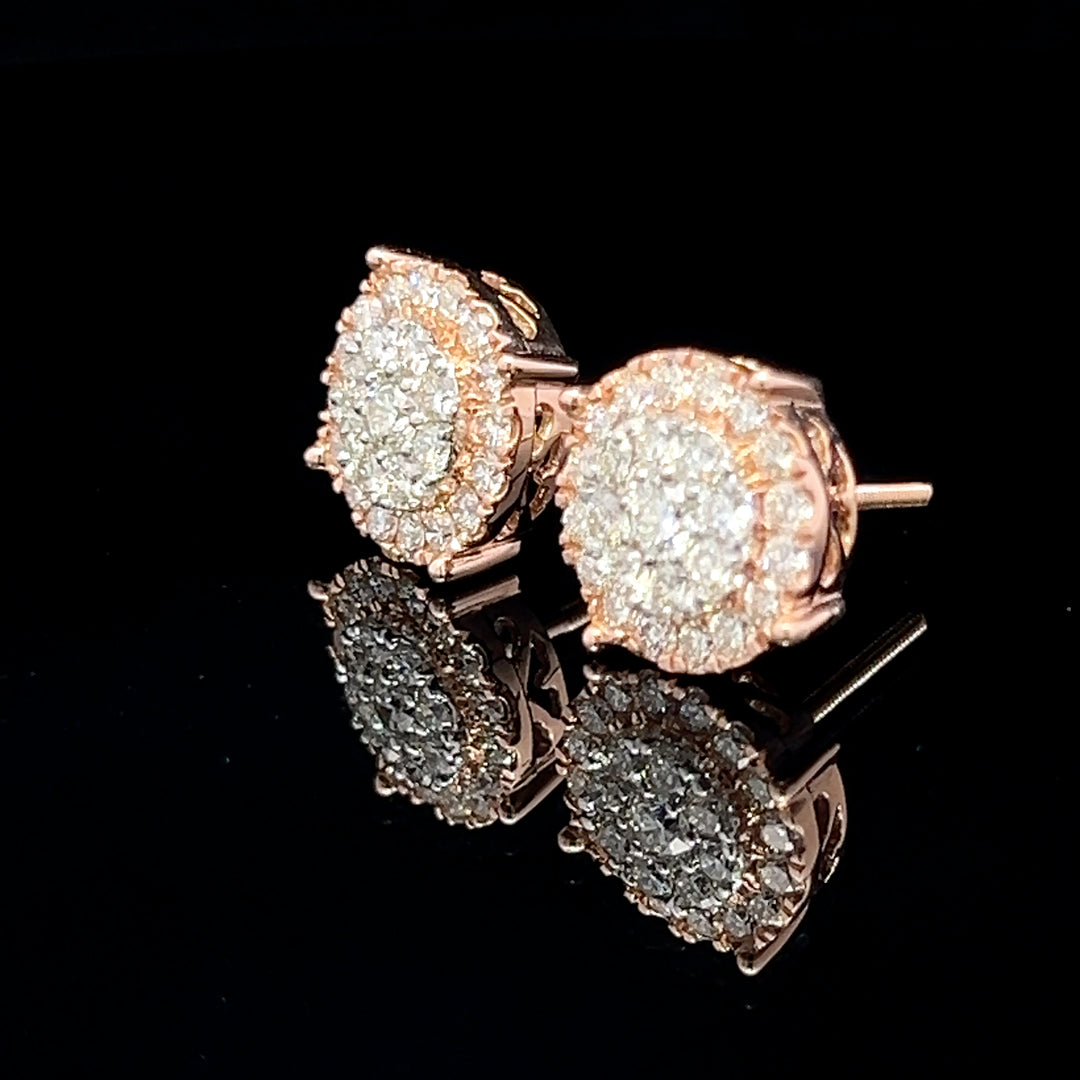 14k VVS Diamond Earrings