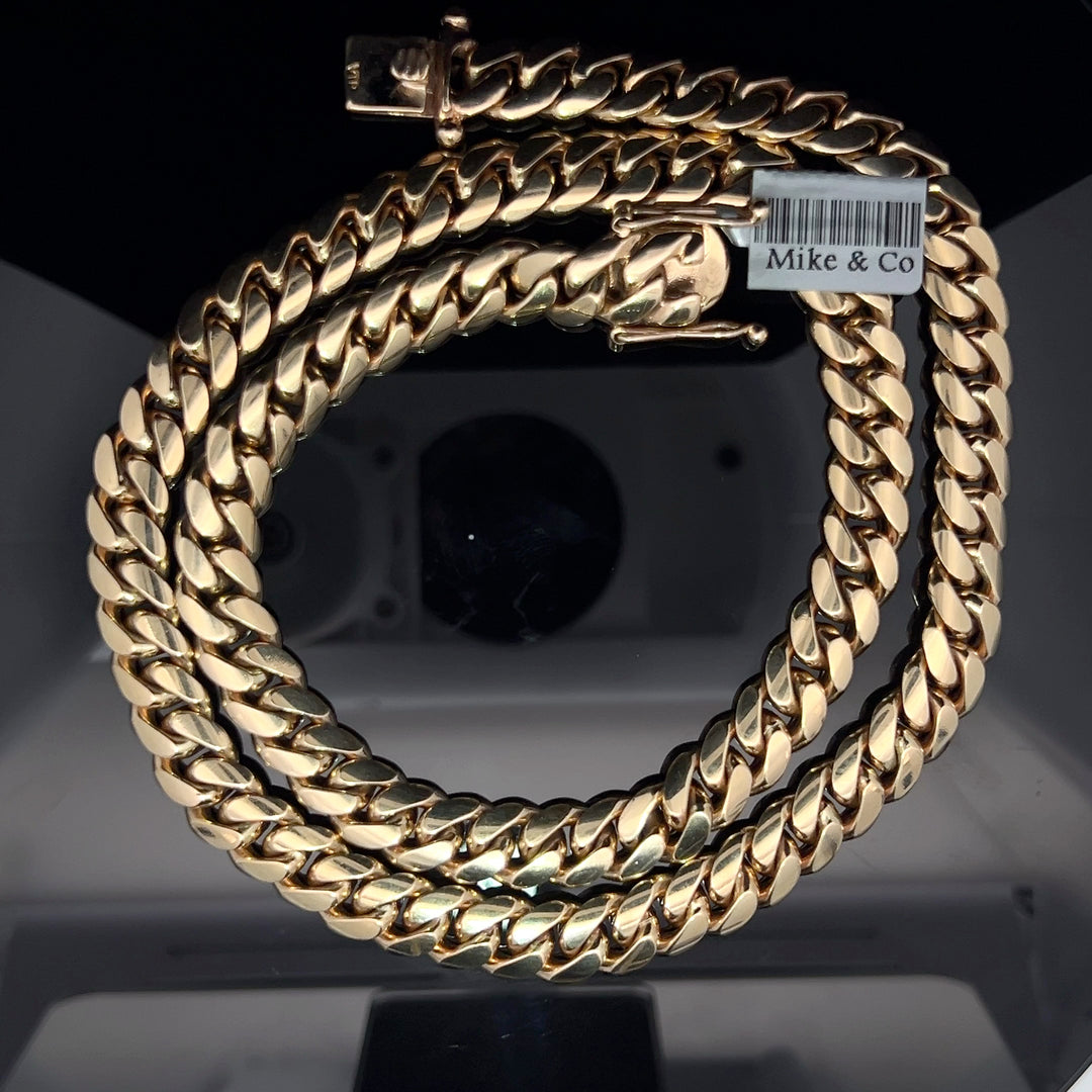 14k solid gold VIP Miami Cuban Chain