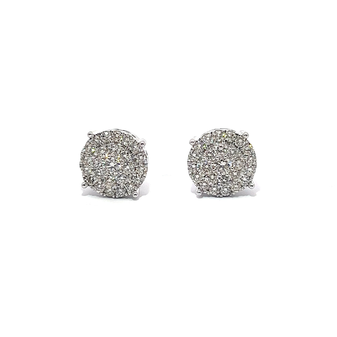 14k VVS Natural Diamond Earrings