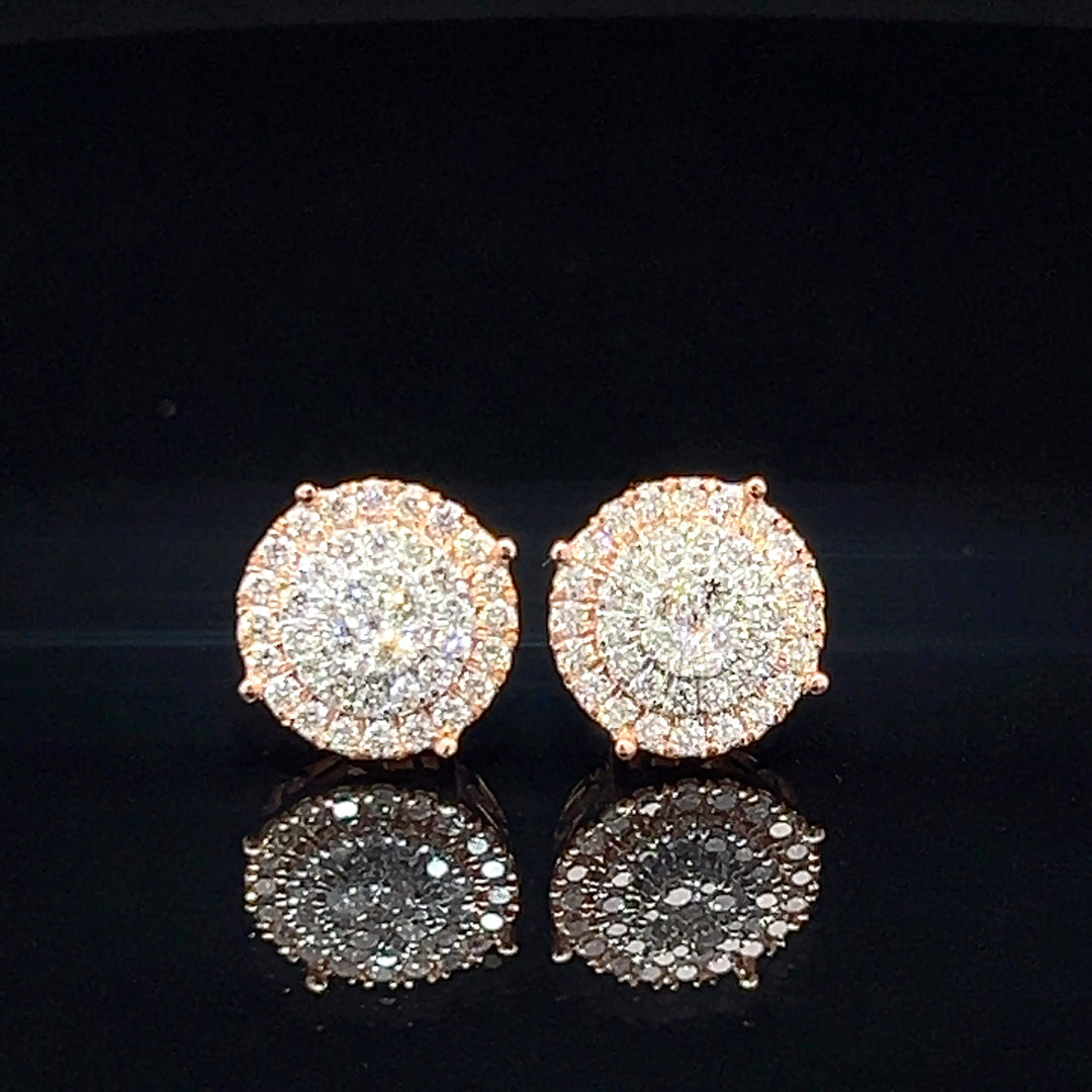 14k VVS Diamond earrings