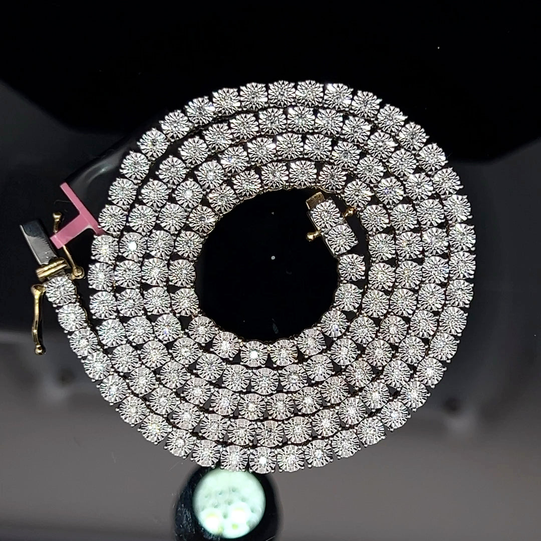 NATURAL DIAMOND TENNIS CHAIN