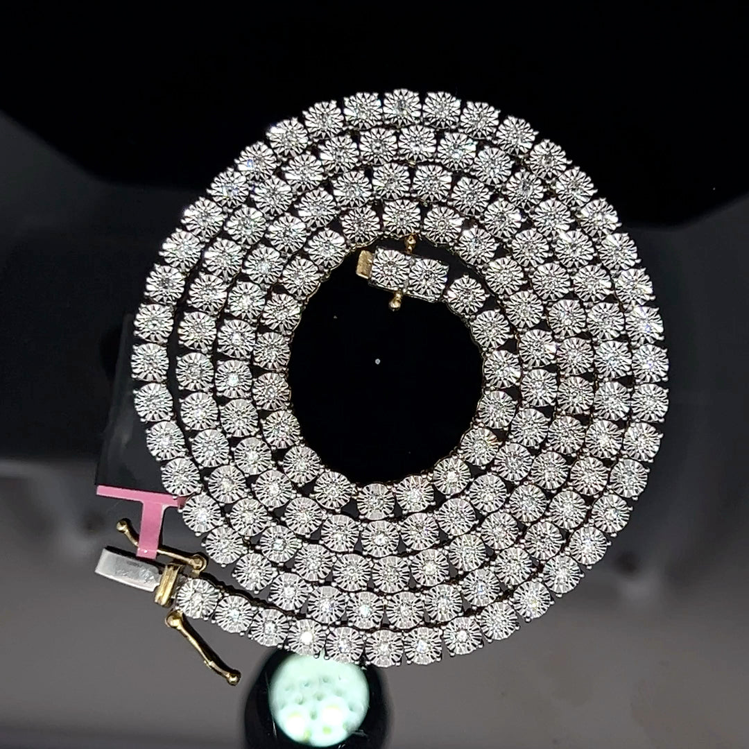 NATURAL DIAMOND TENNIS CHAIN
