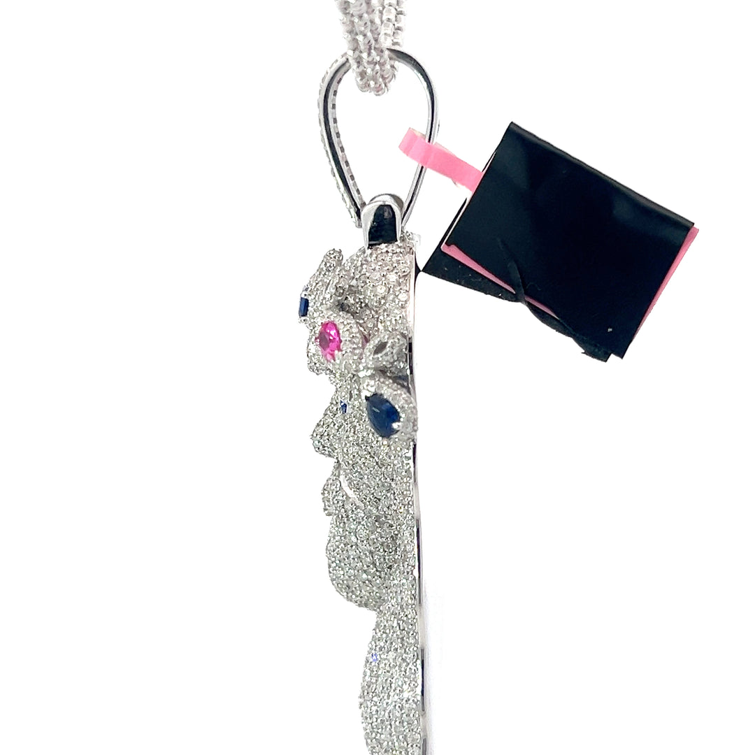 Elegant Diamond-Encrusted Jesus Head Pendant