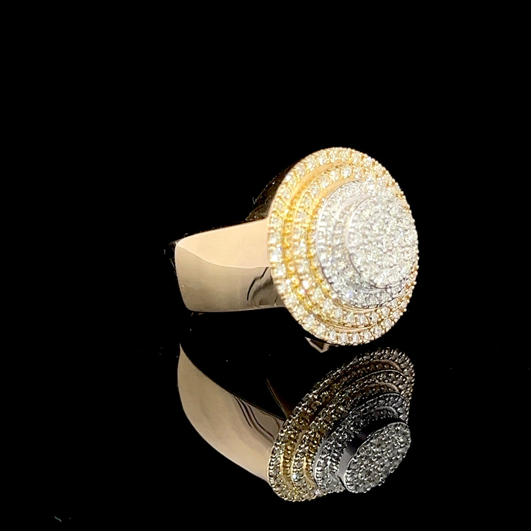 Flooded diamond cake ring