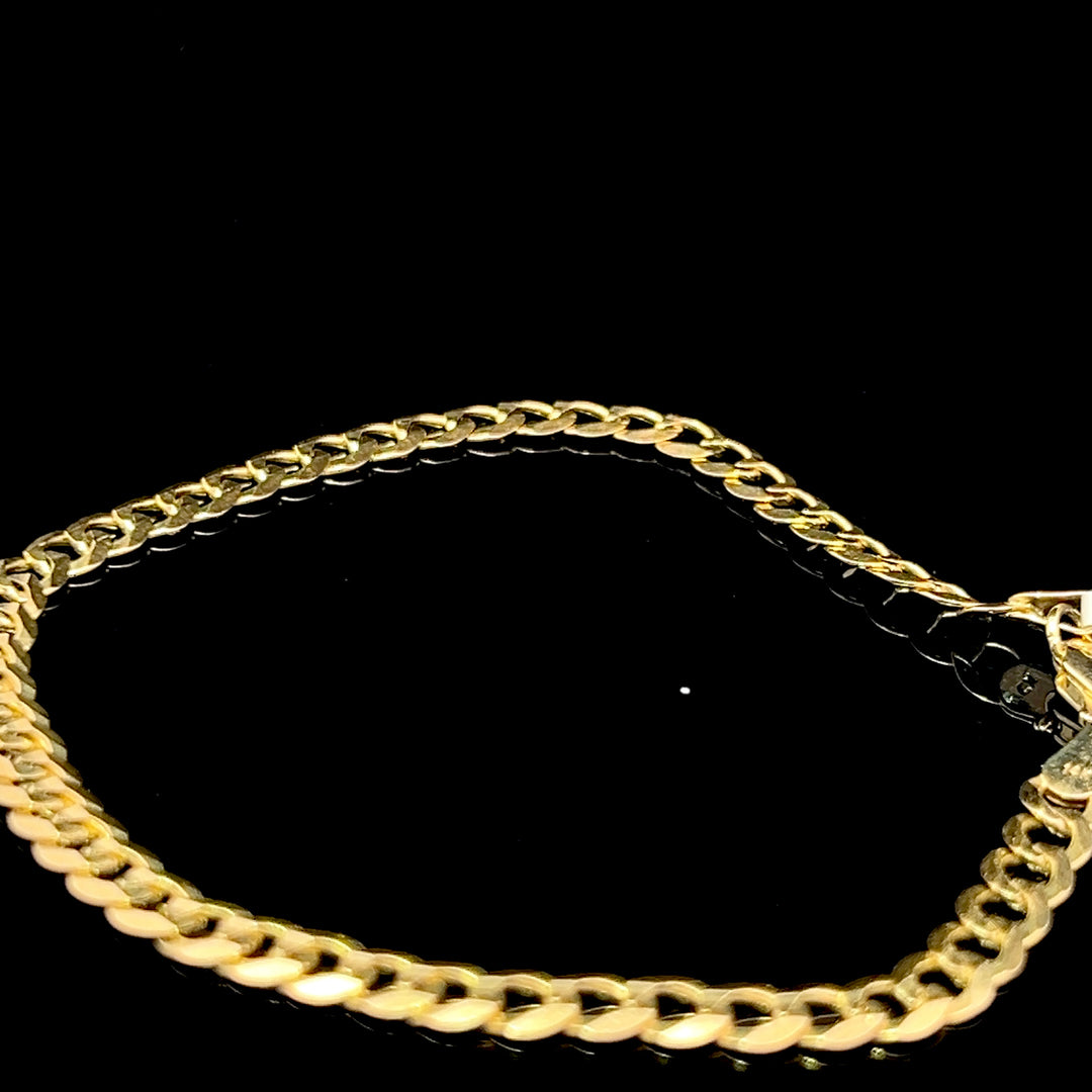 14k Curb Cuban link bracelet