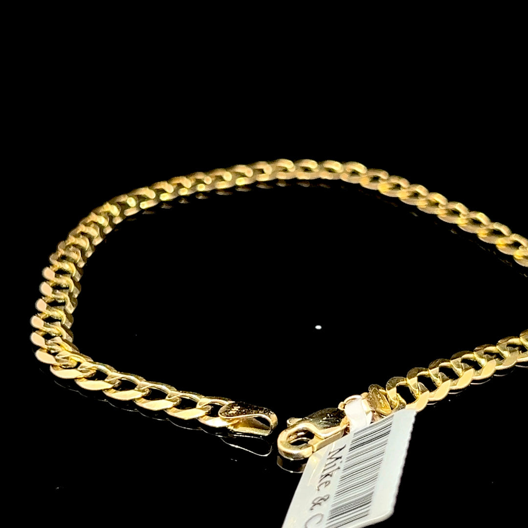 14k Curb Cuban link bracelet