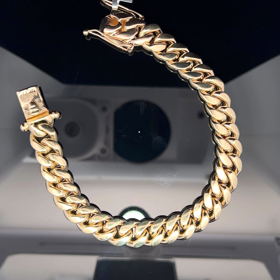 14k Solid Gold VIP Cuban Bracelet