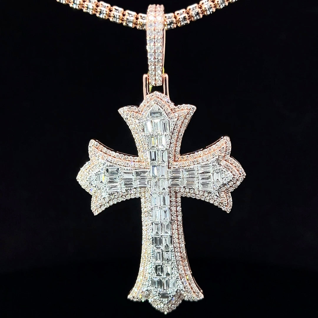 ROSE GOLD VVS LAB DIAMOND PENDANT