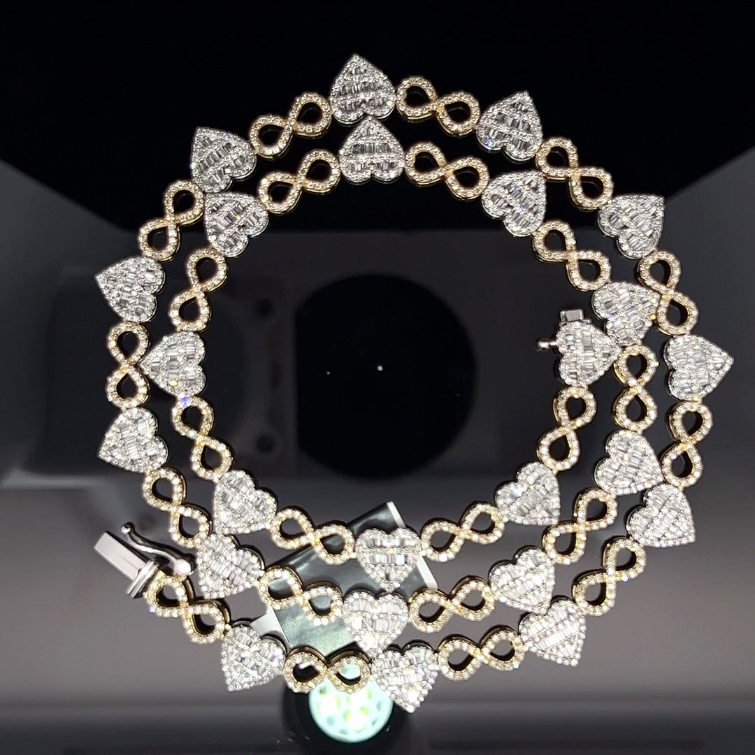 STEAL DEAL NATURAL HEART DIAMOND CHAIN