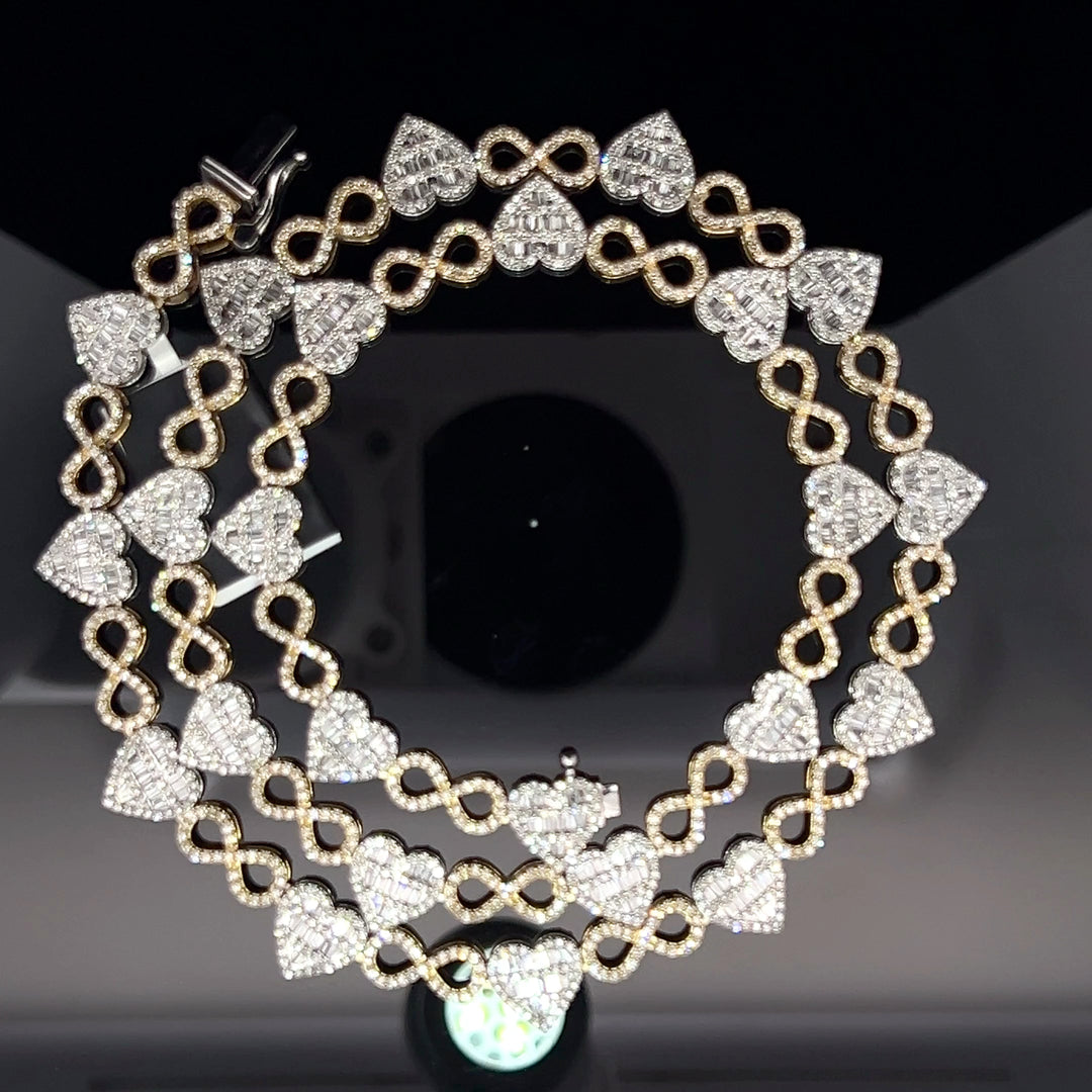 STEAL DEAL NATURAL HEART DIAMOND CHAIN