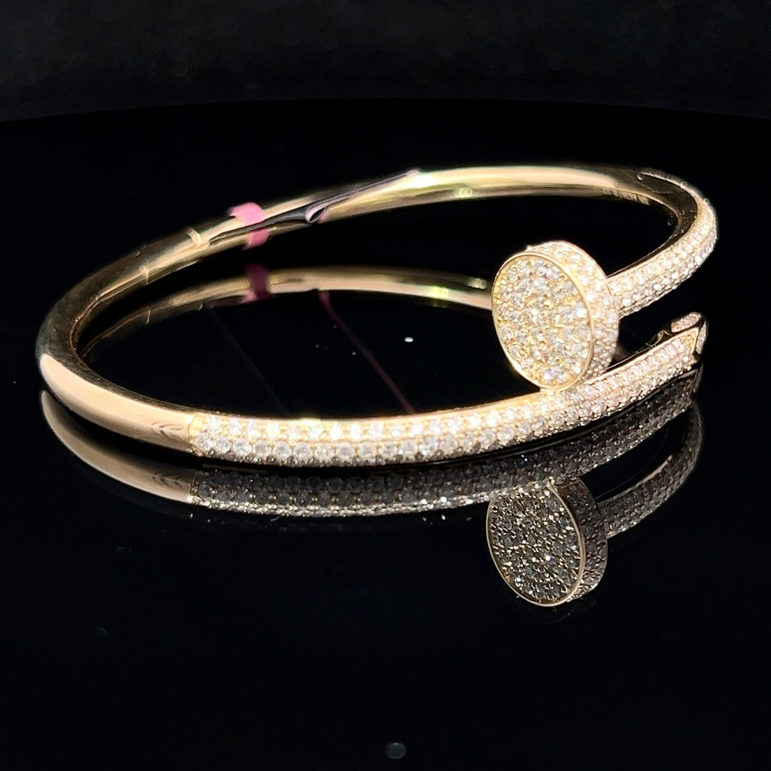 ICED OUT LOVE/NAIL BANGLE BLACK FRIDAY STEAL‼️