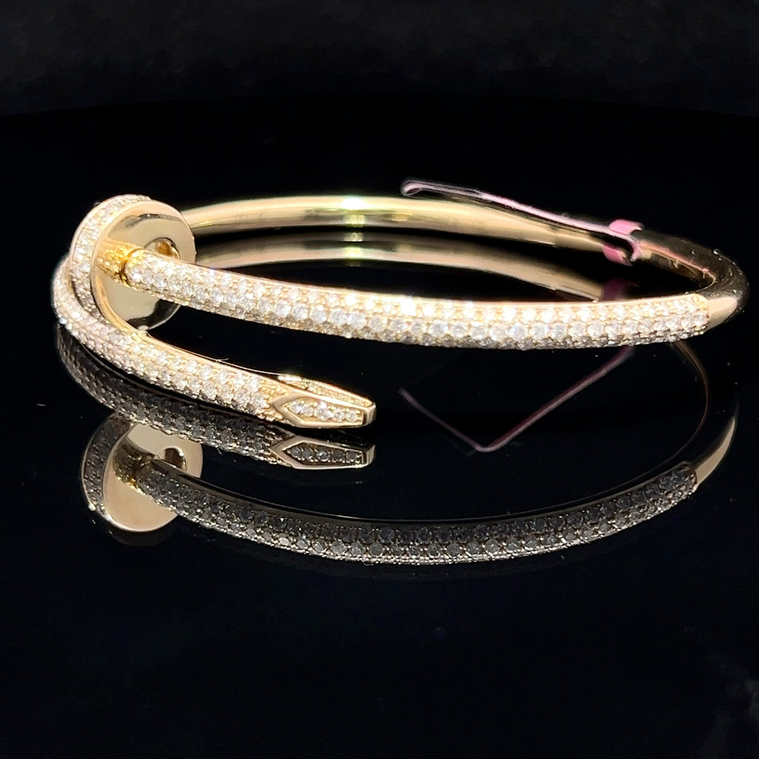 ICED OUT LOVE/NAIL BANGLE BLACK FRIDAY STEAL‼️