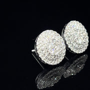14k white gold Diamond Jumbo Earrings