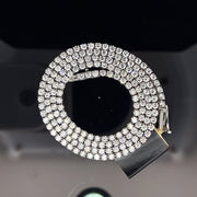WHITE GOLD LAB VVS DIAMOND TENNIS CHAIN